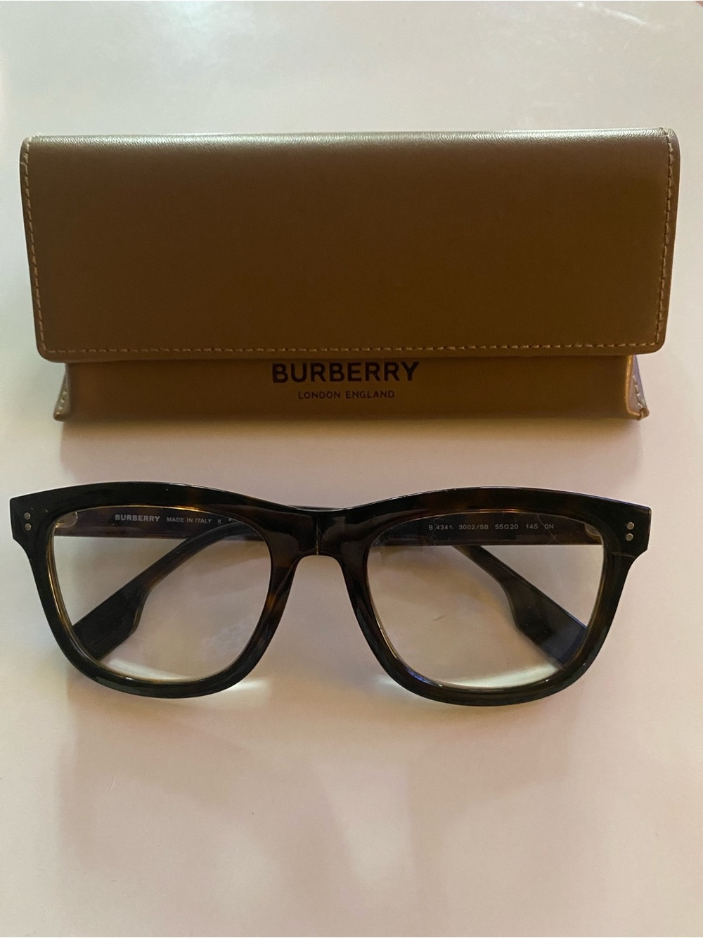 Burberry Tortoiseshell Brown Acetate Glasses